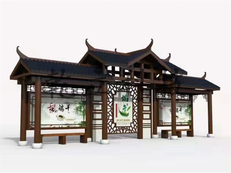 九江仿古候車(chē)亭第五車(chē)發(fā)貨