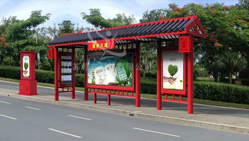 仿古公交站臺設計